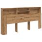 Preview: Bett-Kopfteil mit Ablagen Artisan-Eiche 200x19x103,5 cm