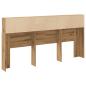 Preview: Bett-Kopfteil mit Ablagen Artisan-Eiche 200x19x103,5 cm