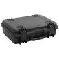 Preview: ARDEBO.de - Koffer für Flugreise Tragbar Schwarz 50,5x37x14,5 cm PP