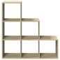 Preview: Raumteiler-Bücherregal 3 Etagen Sonoma-Eiche 99x29x99 cm