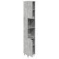 Preview: Badschrank Betongrau 30x30x190 cm Holzwerkstoff