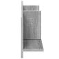 Preview: Wandschrank 100x16,5x30 cm Grau Sonoma Holzwerkstoff