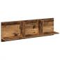 Preview: Wandschrank 100x16,5x30 cm Altholz-Optik Holzwerkstoff