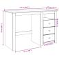 Preview: Schreibtisch Panama 112x45x75 cm Massivholz Kiefer