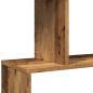 Preview: Raumteiler-Bücherregal 5 Etagen Altholz-Optik 70x24x161 cm