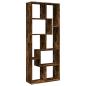 Preview: Raumteiler-Bücherregal Räuchereiche 67x25x161,5cm Holzwerkstoff