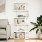 Preview: Raumteiler-Bücherregal 5 Etagen Weiß 70x24x161 cm Holzwerkstoff