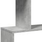 Preview: Raumteiler-Bücherregal 6 Etagen Betongrau 70x24x193 cm