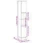 Preview: Badschrank Artisan-Eiche 30x30x190 cm Holzwerkstoff