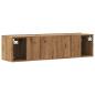 Preview: TV-Wandschrank Artisan-Eiche 120x30x30 cm Holzwerkstoff