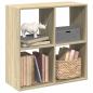 Preview: ARDEBO.de - Raumteiler-Bücherregal Sonoma-Eiche 69,5x29x69,5 cm
