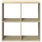 Preview: Raumteiler-Bücherregal Sonoma-Eiche 69,5x29x69,5 cm