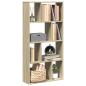 Preview: ARDEBO.de - Bücherregal Sonoma-Eiche 60x20x120 cm Holzwerkstoff