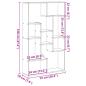 Preview: Bücherregal Weiß 72x20x120 cm Holzwerkstoff