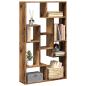 Preview: ARDEBO.de - Bücherregal Altholz-Optik 72x20x120 cm Holzwerkstoff