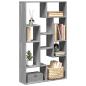Preview: ARDEBO.de - Bücherregal Grau Sonoma 72x20x120 cm Holzwerkstoff