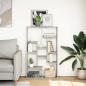 Preview: Bücherregal Grau Sonoma 72x20x120 cm Holzwerkstoff