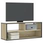 Preview: ARDEBO.de - TV-Schrank Sonoma-Eiche 100x31x39,5 cm Holzwerkstoff und Metall