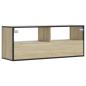 Preview: TV-Schrank Sonoma-Eiche 100x31x39,5 cm Holzwerkstoff und Metall