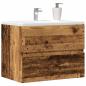 Preview: ARDEBO.de - Badschrank Altholz-Optik 60x38,5x45 cm Holzwerkstoff