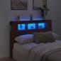 Preview: ARDEBO.de - LED-Kopfteil Artisan-Eiche 140x18,5x103,5 cm Holzwerkstoff