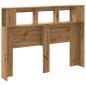 Preview: LED-Kopfteil Artisan-Eiche 140x18,5x103,5 cm Holzwerkstoff