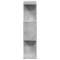 Preview: Raumteiler-Bücherregal 3 Fächer Betongrau 70x24x97 cm