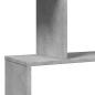 Preview: Raumteiler-Bücherregal 3 Fächer Betongrau 70x24x97 cm