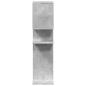 Preview: Raumteiler-Bücherregal Betongrau 92x29x112 cm Holzwerkstoff