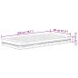 Preview: Tagesbett mit Matratze Wachsbraun 80x200 cm Massivholz Kiefer