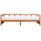 Preview: Tagesbett mit Matratze Wachsbraun 80x200 cm Massivholz Kiefer