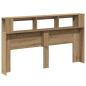 Preview: LED-Kopfteil Artisan-Eiche 180x18,5x103,5 cm Holzwerkstoff