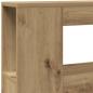 Preview: LED-Kopfteil Artisan-Eiche 180x18,5x103,5 cm Holzwerkstoff