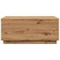 Preview: Couchtisch mit LED-Leuchten Artisan-Eiche 90x50x40 cm