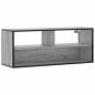 Preview: TV-Schrank Grau Sonoma 100x31x39,5 cm Holzwerkstoff und Metall