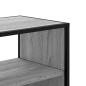 Preview: TV-Schrank Grau Sonoma 100x31x39,5 cm Holzwerkstoff und Metall