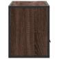 Preview: TV-Schrank Braun Eiche 80x31x39,5 cm Holzwerkstoff und Metall