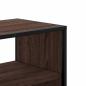 Preview: TV-Schrank Braun Eiche 80x31x39,5 cm Holzwerkstoff und Metall