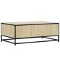Preview: Couchtisch Sonoma-Eiche 90x57x35 cm Holzwerkstoff und Metall