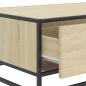 Preview: Couchtisch Sonoma-Eiche 90x57x35 cm Holzwerkstoff und Metall