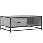 Preview: Couchtisch Grau Sonoma 90x57x35 cm Holzwerkstoff und Metall