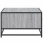 Preview: Couchtisch Grau Sonoma 90x57x35 cm Holzwerkstoff und Metall