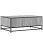 Preview: Couchtisch Grau Sonoma 90x57x35 cm Holzwerkstoff und Metall