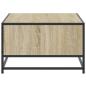Preview: Couchtisch Sonoma-Eiche 100x57x35 cm Holzwerkstoff und Metall