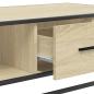 Preview: Couchtisch Sonoma-Eiche 100x57x35 cm Holzwerkstoff und Metall