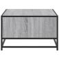 Preview: Couchtisch Grau Sonoma 100x57x35 cm Holzwerkstoff und Metall