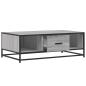 Preview: Couchtisch Grau Sonoma 100x57x35 cm Holzwerkstoff und Metall