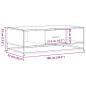 Preview: Couchtisch Grau Sonoma 100x57x35 cm Holzwerkstoff und Metall