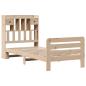 Preview: Massivholzbett mit Regal ohne Matratze 90x190 cm Kiefer