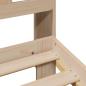 Preview: Massivholzbett mit Regal ohne Matratze 90x190 cm Kiefer